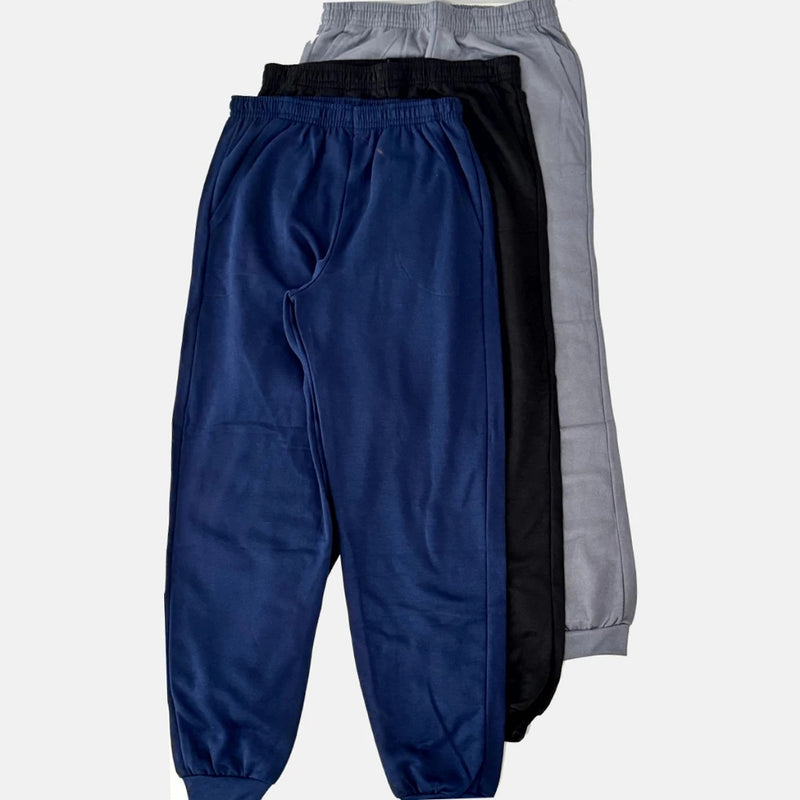 Kit com 3 Calças Masculinas de Moletom de Inverno Ferrazi