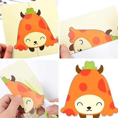 Kit com 48 Peças de Papel para Recorte e Atividades Manuais Infantil Ferrazi