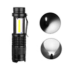 Lanterna Tática Recarregável USB  Super LED Zoom