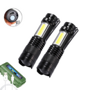 Lanterna Tática Recarregável USB  Super LED Zoom