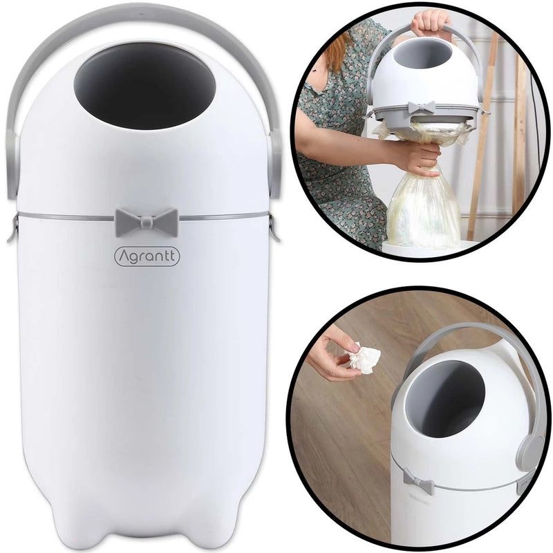 Lixeira Anti Odor com Tampa Selada 10 Litros para Fraldas e Resíduos Ferrazi