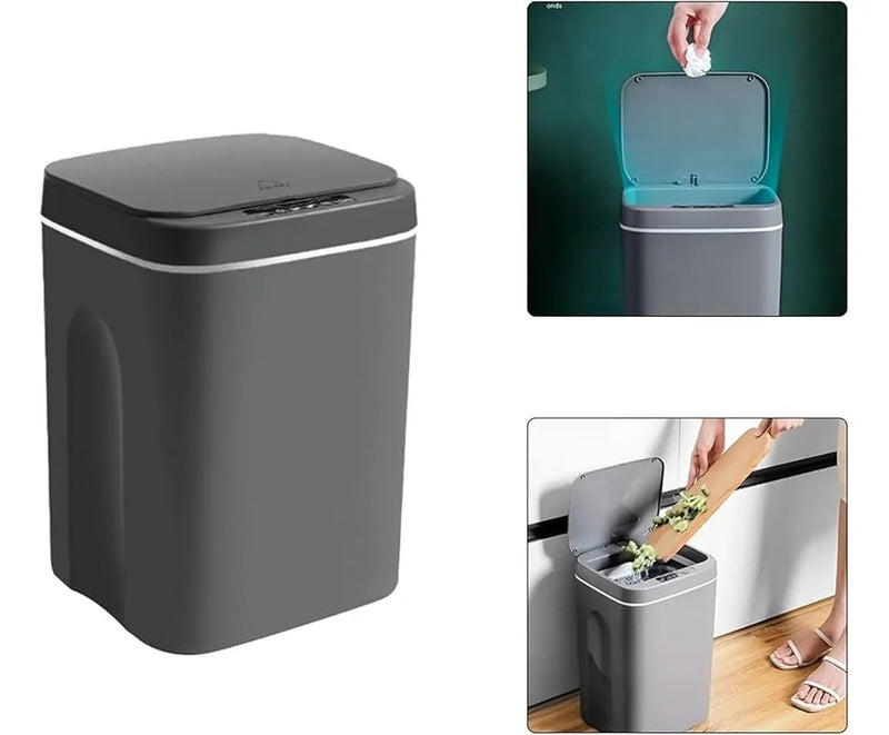 Lixeira Automática 12L16L com Sensor Inteligente e Recarga USB Ferrazi