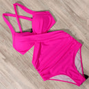 Maiô Feminino de Praia Transpassado com Decote Ferrazi