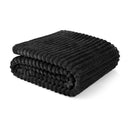 Manta Aveludada Canelada para Cama de Casal Ferrazi