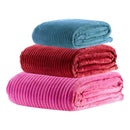 Manta Aveludada Canelada para Cama de Casal Ferrazi