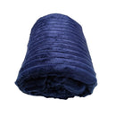 Manta Aveludada Canelada para Cama de Casal Ferrazi