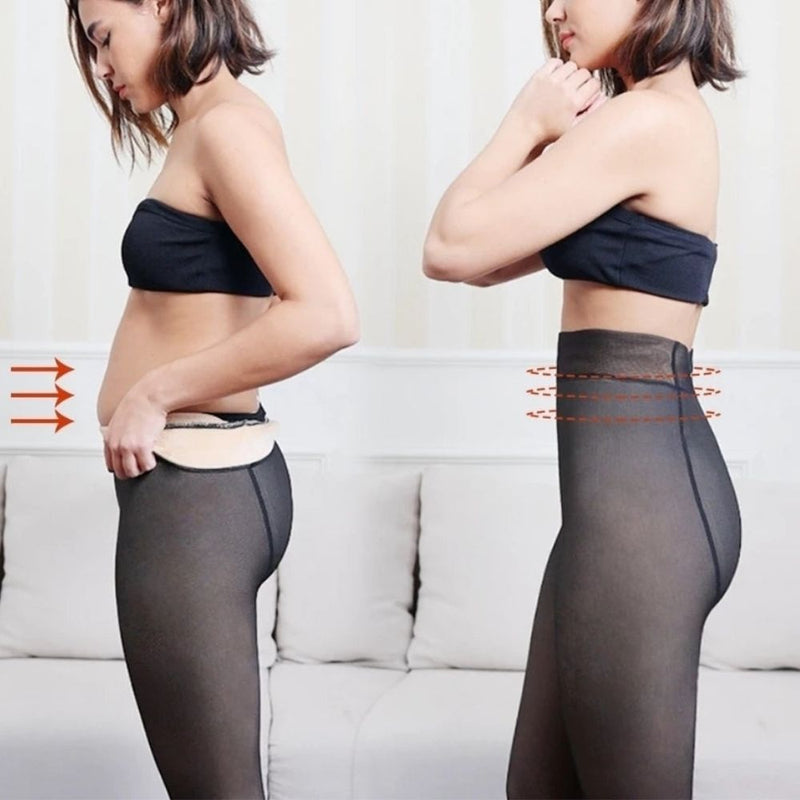 Meia-Calça Feminina Térmica Forrada Translúcida Ferrazi
