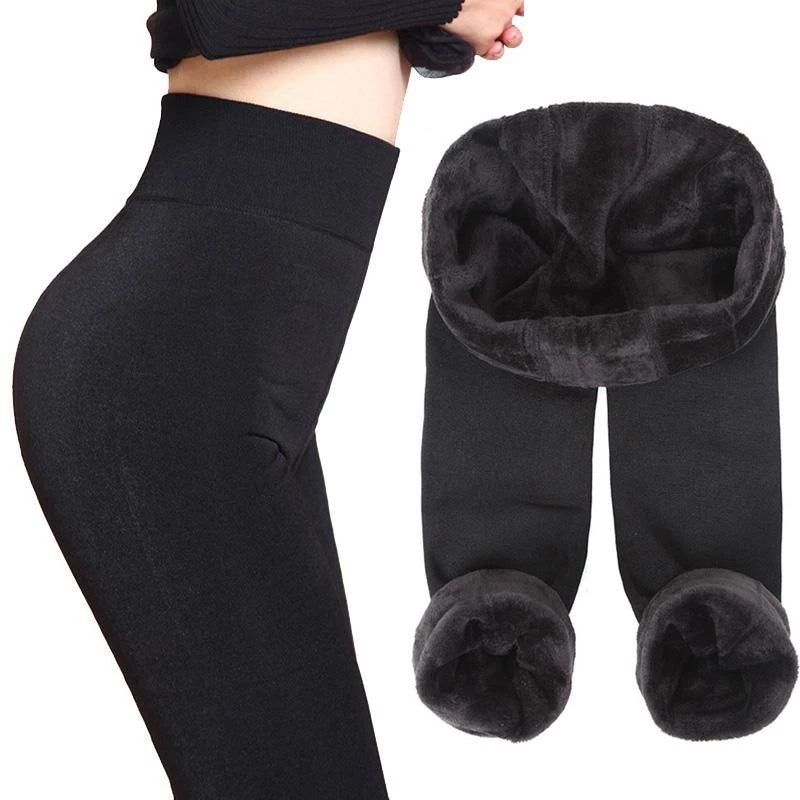 Meia-Calça Feminina Térmica de Flanela com Cintura Alta Ferrazi