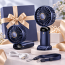 Mini Ventilador Portátil Dobrável Recarregável Ferrazi | 5 Velocidades 3 em 1