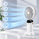 Mini Ventilador Portátil Dobrável Recarregável Ferrazi | 5 Velocidades 3 em 1
