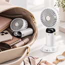 Mini Ventilador Portátil Dobrável Recarregável Ferrazi | 5 Velocidades 3 em 1