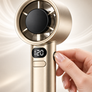 Mini Ventilador Turbo Portátil Recarregável Ferrazi - 120 Velocidades Display LED