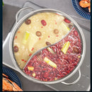 Panela com Divisória em Aço inoxidável com Tampa - MultiCook