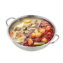 Panela com Divisória em Aço inoxidável com Tampa - MultiCook