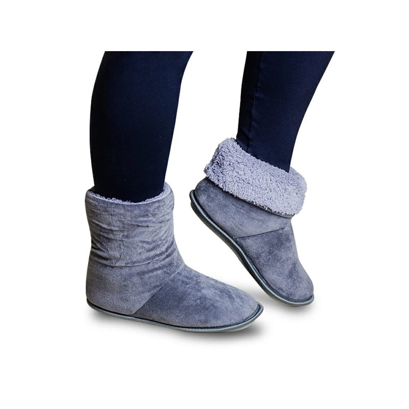 Pantufa Bota de Inverno Unissex Peluciada e Antiderrapante Ferrazi