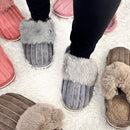 Pantufa Feminina de Inverno Pompom Antiderrapante Ferrazi