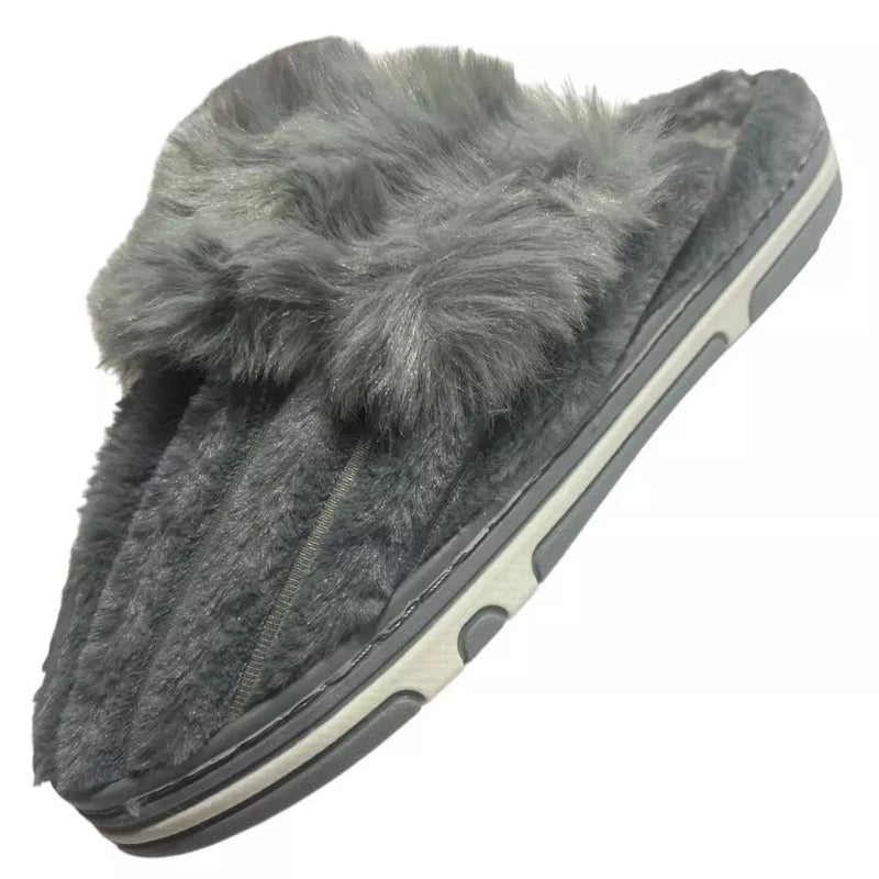Pantufa Feminina de Inverno Pompom Antiderrapante Ferrazi