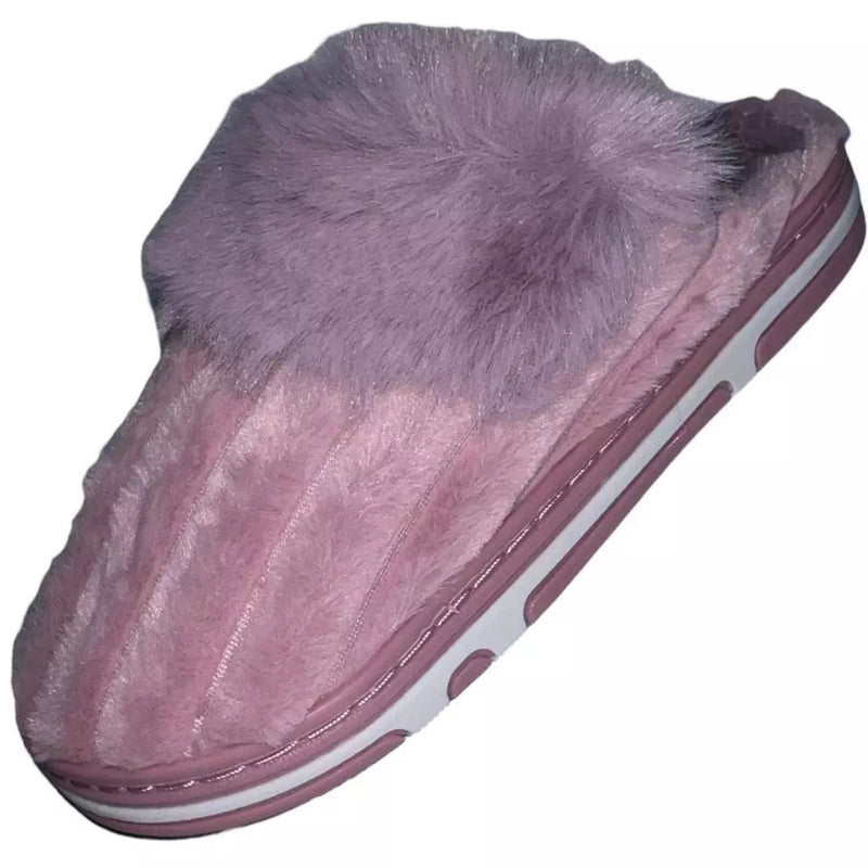 Pantufa Feminina de Inverno Pompom Antiderrapante Ferrazi