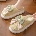 Pantufa Feminina Peluciada com Laço para Inverno Ferrazi