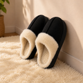 Pantufa Feminina em Camurça Forrada em Lã para Inverno Ferrazi