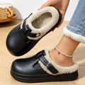 Pantufa Mule Feminina Peluciada Impermeável para Inverno Ferrazi