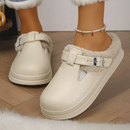 Pantufa Mule Feminina Peluciada Impermeável para Inverno Ferrazi