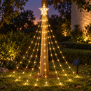 Pisca Pisca Solar com Estrela para Árvore de Natal Ferrazi 200 LEDs - 9 Fios de 2m