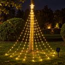 Pisca Pisca Solar com Estrela para Árvore de Natal Ferrazi 200 LEDs - 9 Fios de 2m