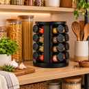 Porta Temperos Giratório 360° com 6, 9 ou 12 Potes de Vidro Ferrazi