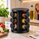 Porta Temperos Giratório 360° com 6 Potes de Vidro Ferrazi
