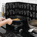 Protetor Contra Respingos de Óleo Dobrável de Alumínio