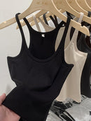 Regata Feminina Básica de Malha Canelada Ferrazi