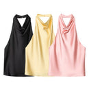 Regata Feminina Frente Única de Cetim Ferrazi