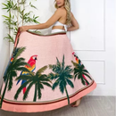 Saída de Praia Feminina Saia Envelope Estampada Ferrazi