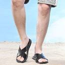 Sandália Masculina Ergonômica de Couro Antiderrapante Ferrazi