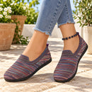 Sapato Feminino Casual Boho Listrado em Malha Respirável Ferrazi
