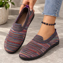 Sapato Feminino Casual Boho Listrado em Malha Respirável Ferrazi
