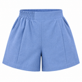 Short Feminino de Linho com Forro Cintura Alta e Elástico Ferrazi