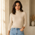 Suéter Cacharrel Feminino Gola Alta Tricô Ferrazi