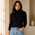 Suéter Cacharrel Feminino Gola Alta Tricô Ferrazi