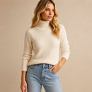 Suéter Cacharrel Feminino Gola Alta Tricô Ferrazi