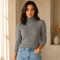 Suéter Cacharrel Feminino Gola Alta Tricô Ferrazi
