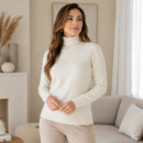 Suéter Feminino Cacharrel Gola Alta em Tricô Ferrazi