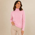 Suéter Feminino Cacharrel Gola Alta em Tricô Ferrazi
