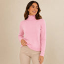 Suéter Feminino Cacharrel Gola Alta em Tricô Ferrazi