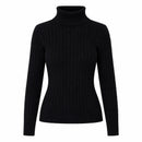 Suéter Feminino Gola Alta em Tricô Trançado para Inverno Ferrazi