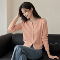 Suéter Feminino de Cashmere Tricô com Botões para Inverno Ferrazi