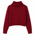 Suéter Feminino de Inverno em Tricô com Estampa Geométrica Ferrazi