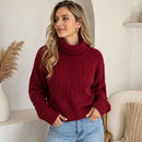Suéter Feminino de Inverno em Tricô com Estampa Geométrica Ferrazi