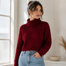 Suéter Feminino de Inverno em Tricô com Estampa Geométrica Ferrazi